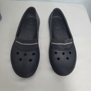 Crocs Black Juneau Ballet Flats Slip On Shoes Size 9 32126-2865